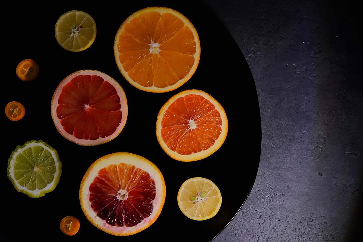 fruit sliced citrus fruits citrus fruit