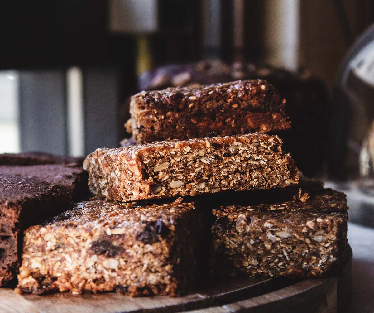 dessert stack of braed chocolate