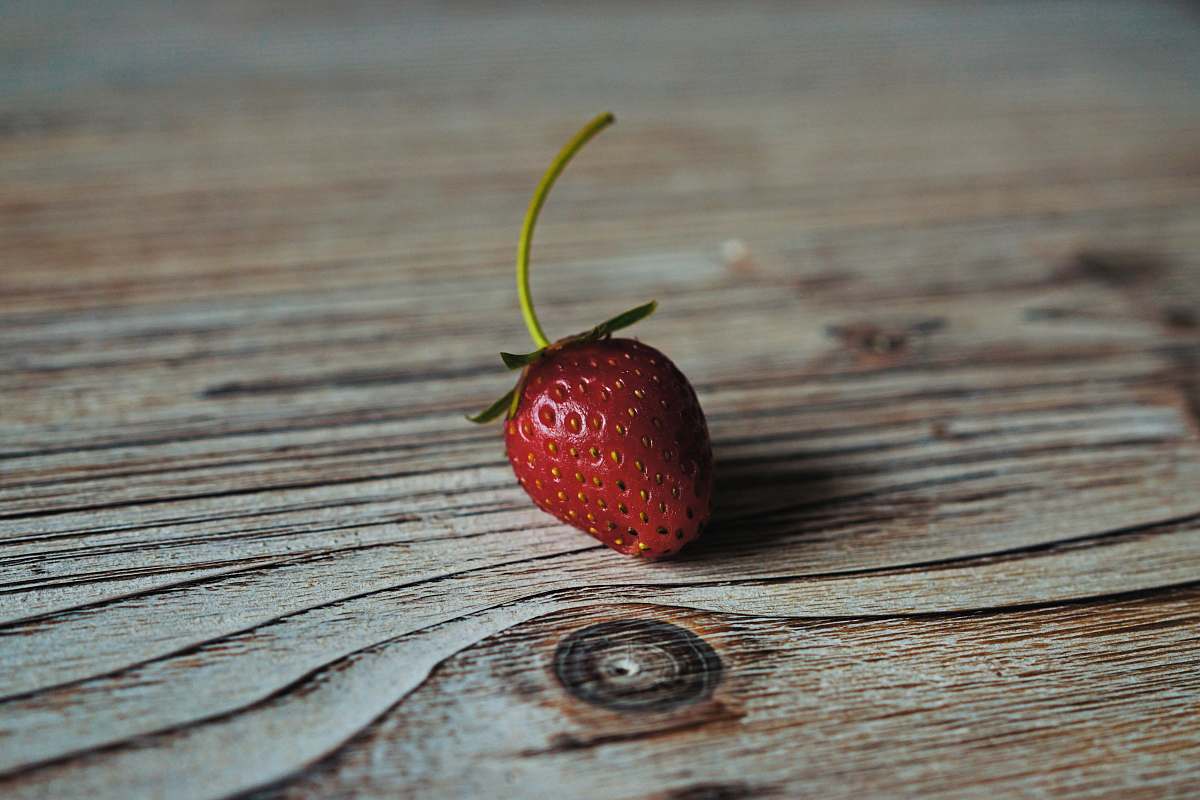 fruit strawberry on wooden surface strawberry