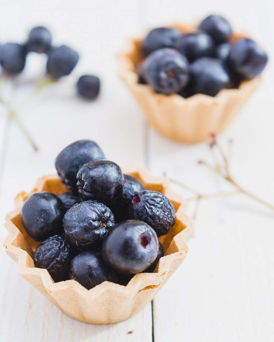 fruit two blueberry tarts blueberry