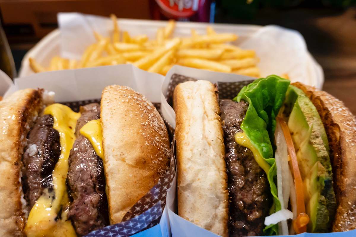 burger two burgers bread