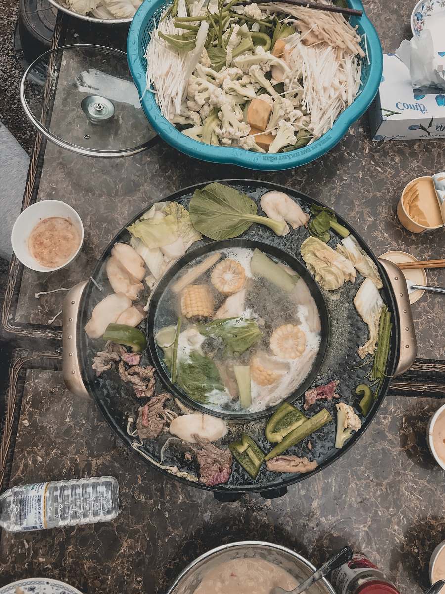 meal vegetable dish in pot dish