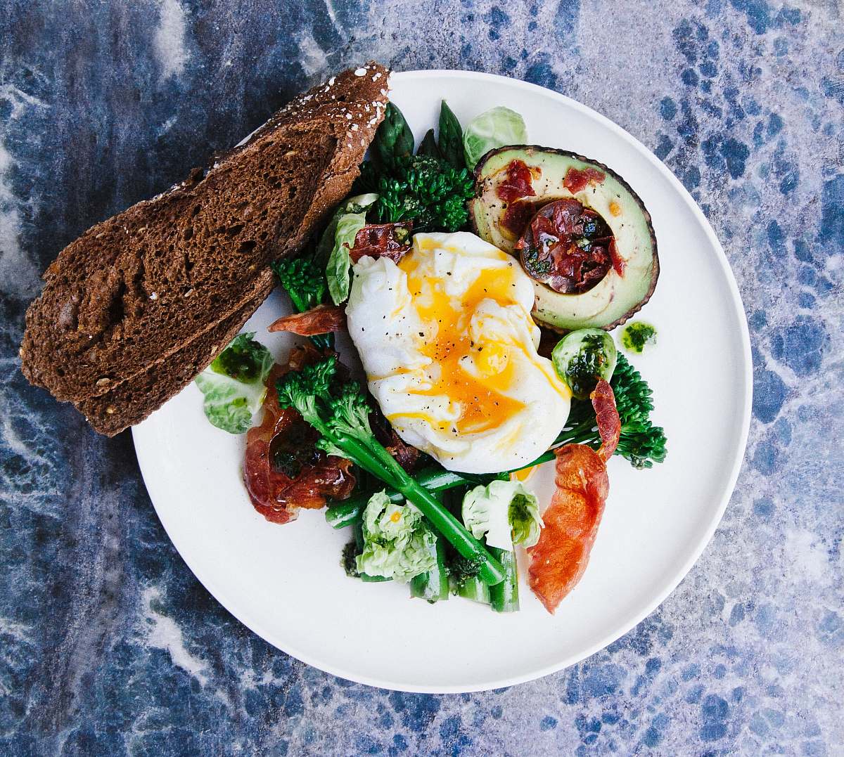 plate vegetable salad served on plate meal