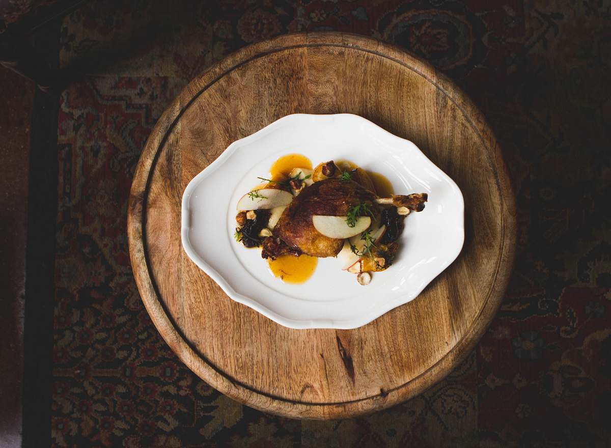 meal white ceramic plate plate