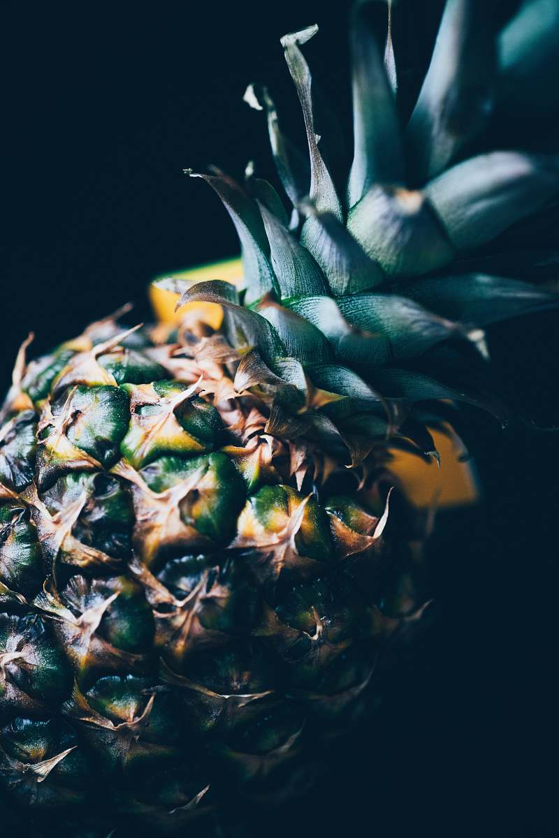 fruit yellow pineapple pineapple