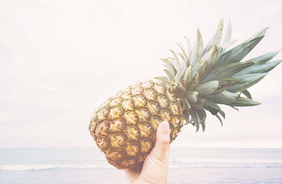food person holding pineapple fruit pineapple