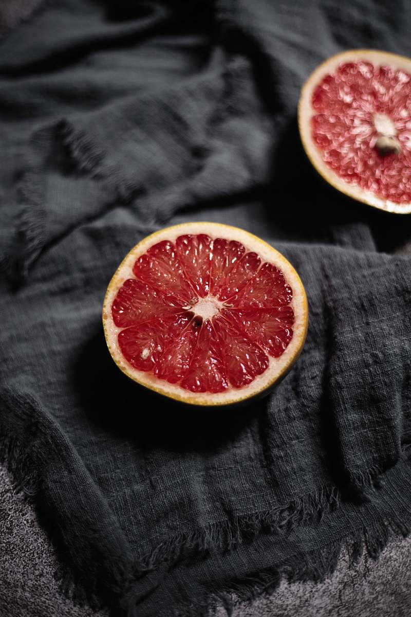produce sliced fruit citrus fruit