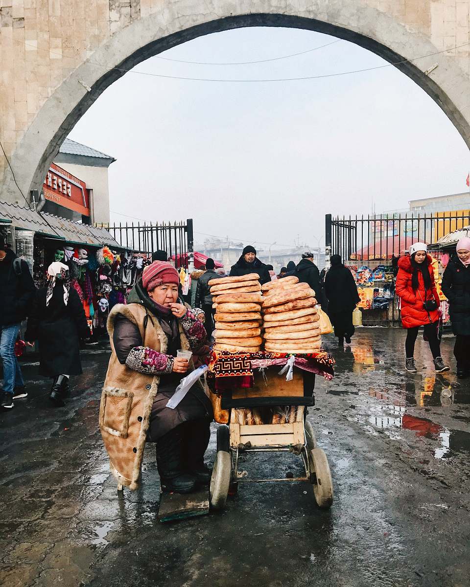 bread women's brown vest person