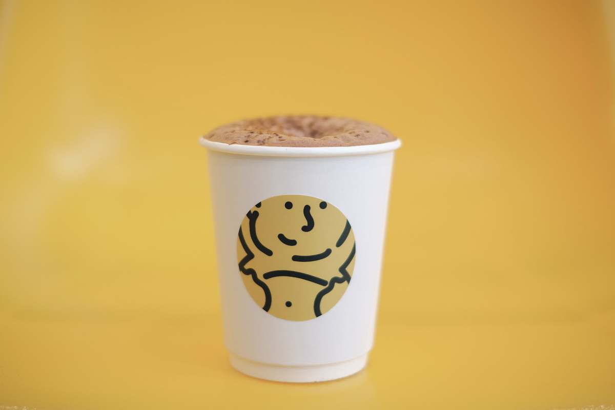 drink white disposable cup beverage
