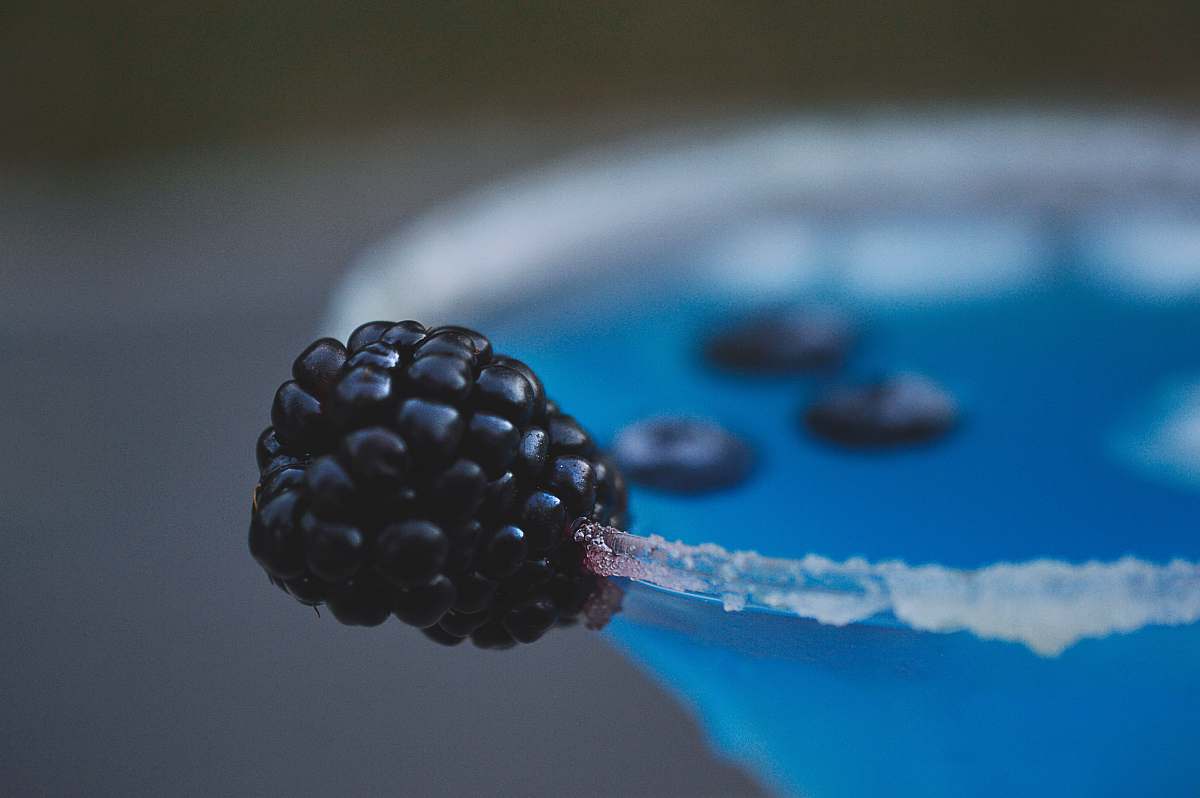 food blackberry fruit on side of glass fruit
