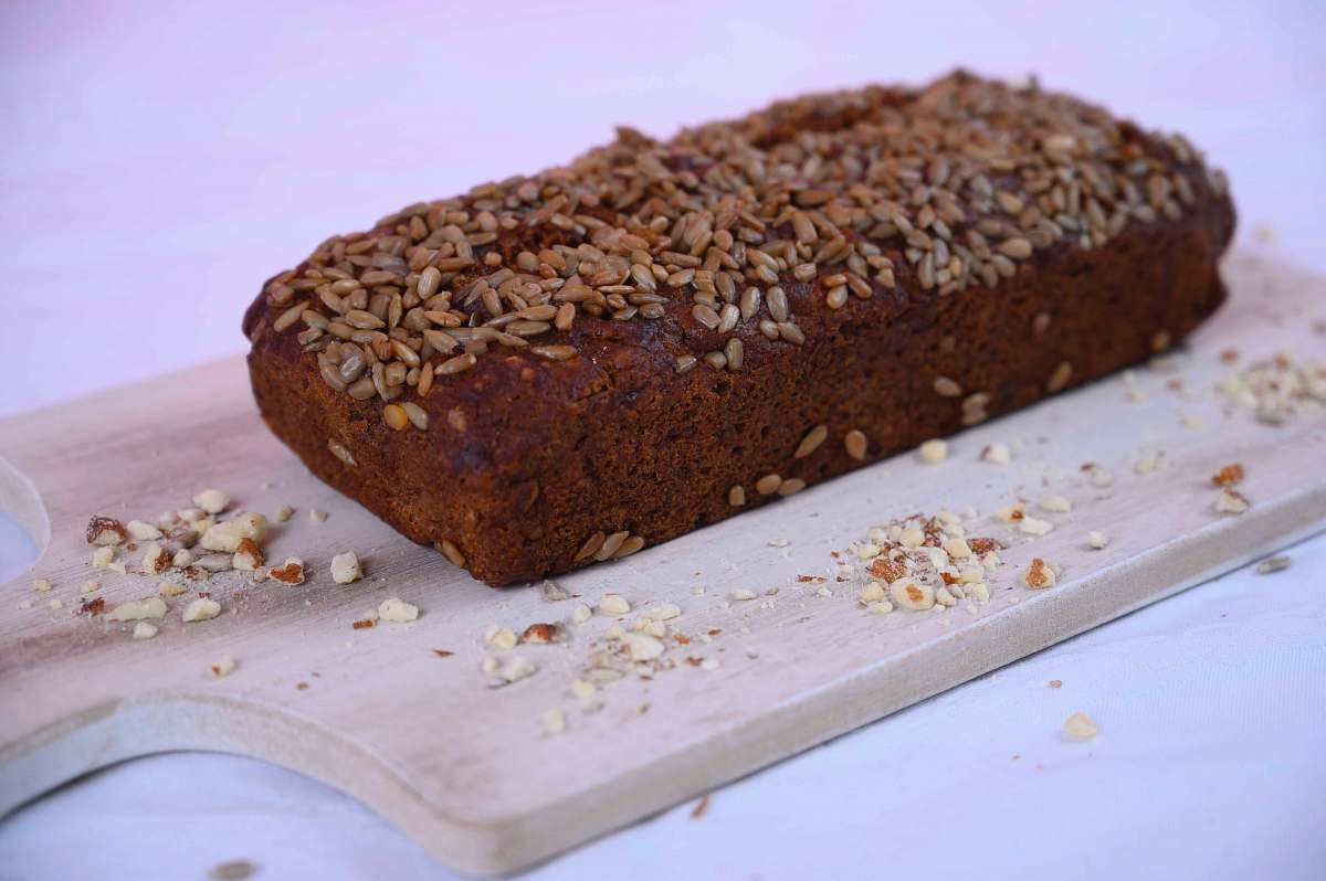 bread photo of brownies on brown wooden board food
