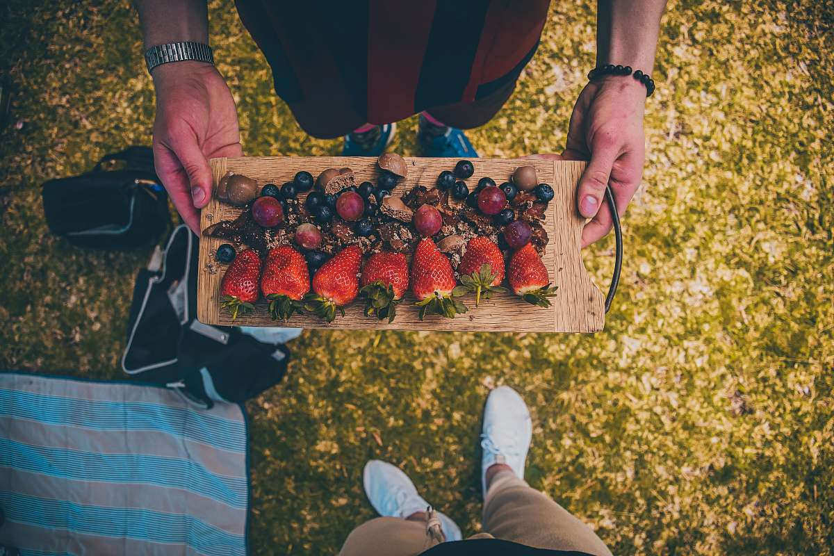 food red strawberries fruit