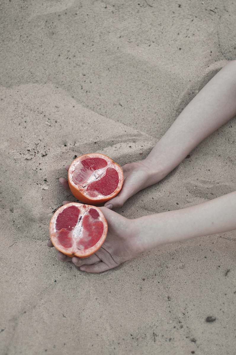 food sliced grapefruit grapefruit