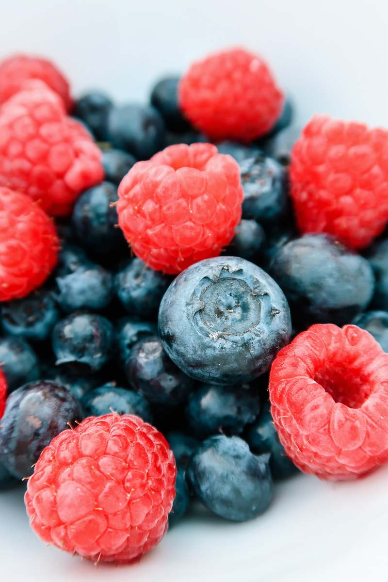 fruit variety of berries blueberry