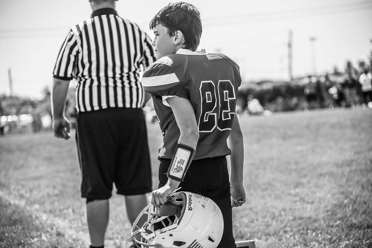 black-and-white grayscale photo of boy clothing