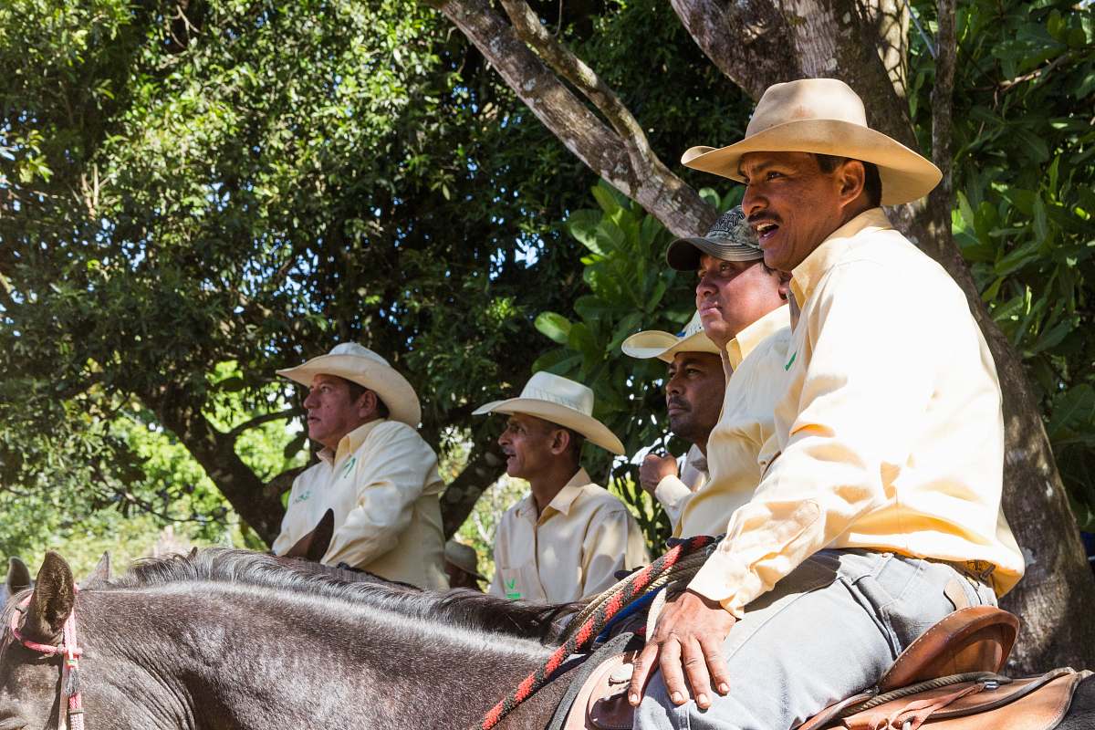 clothing men riding horses hat