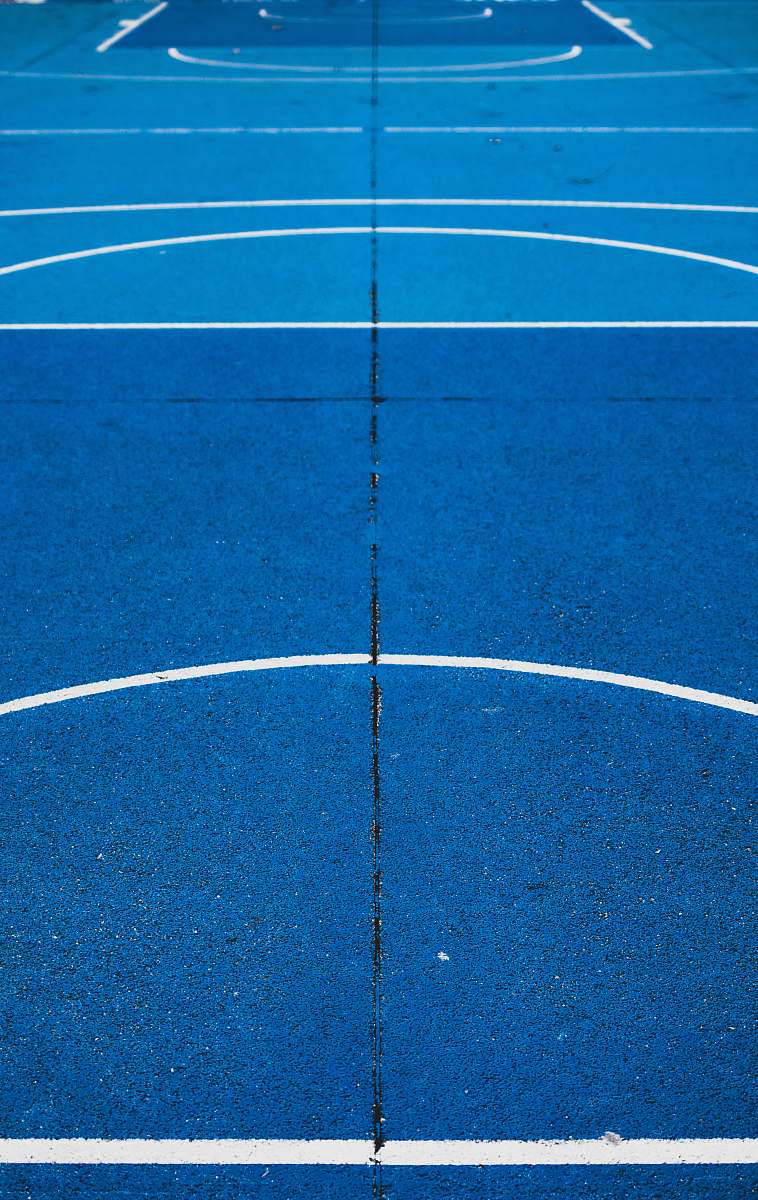 sport basketball court blue