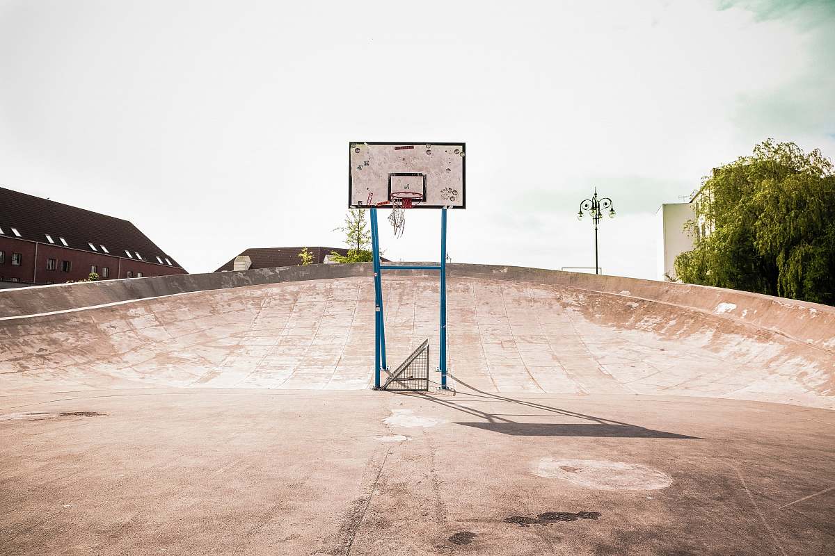 sport blue and gray basketball system people