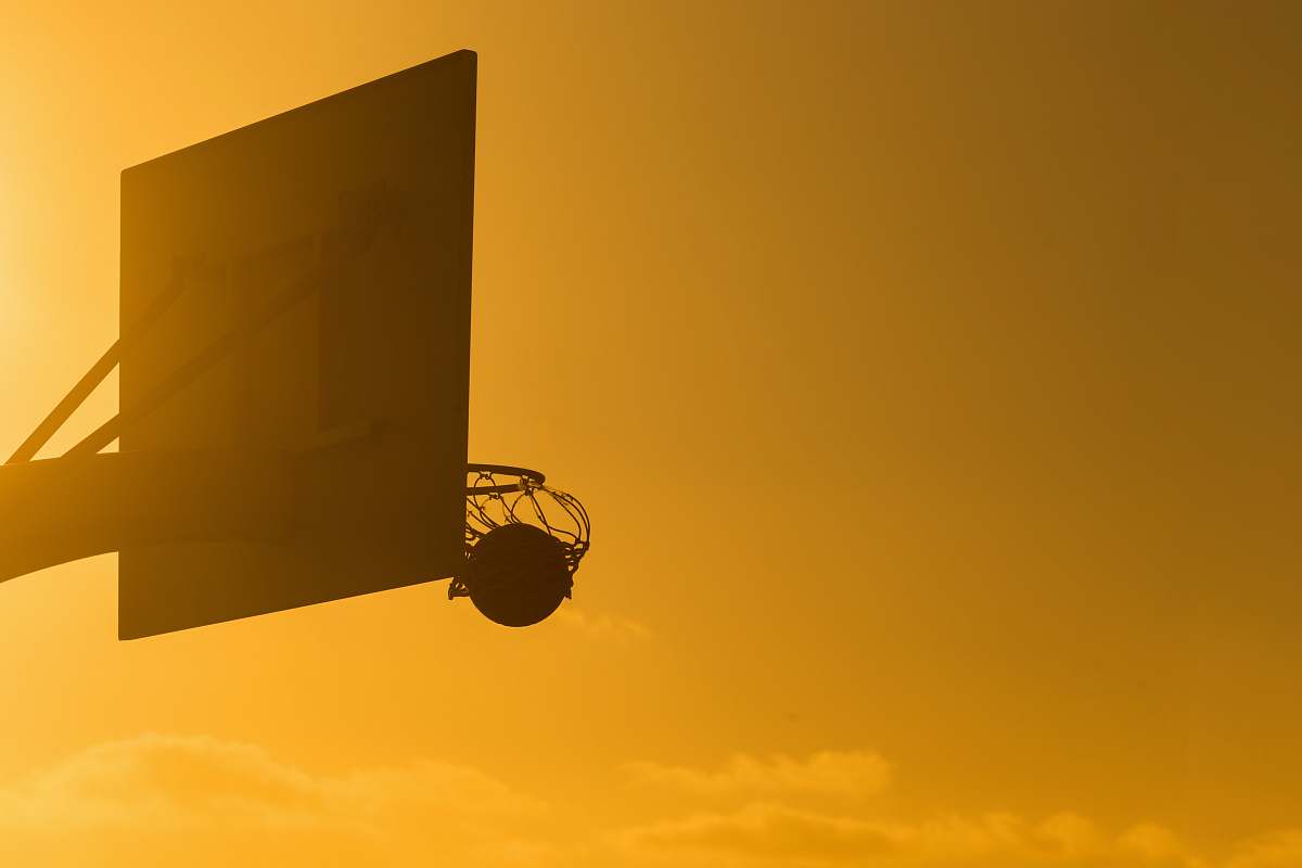 basketball basketball on basketball ring dribbble