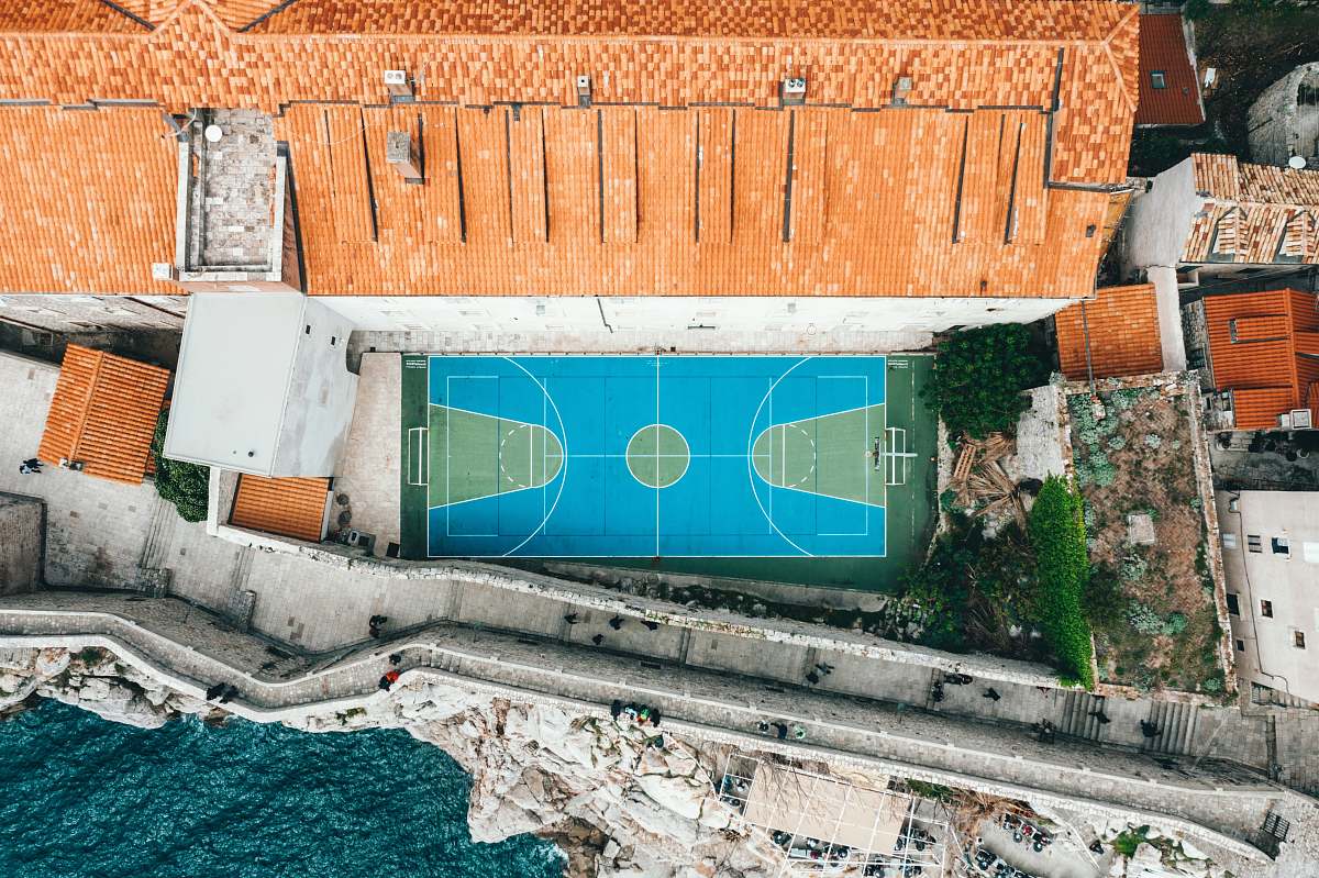 dubrovnik arena aerial photo croatia