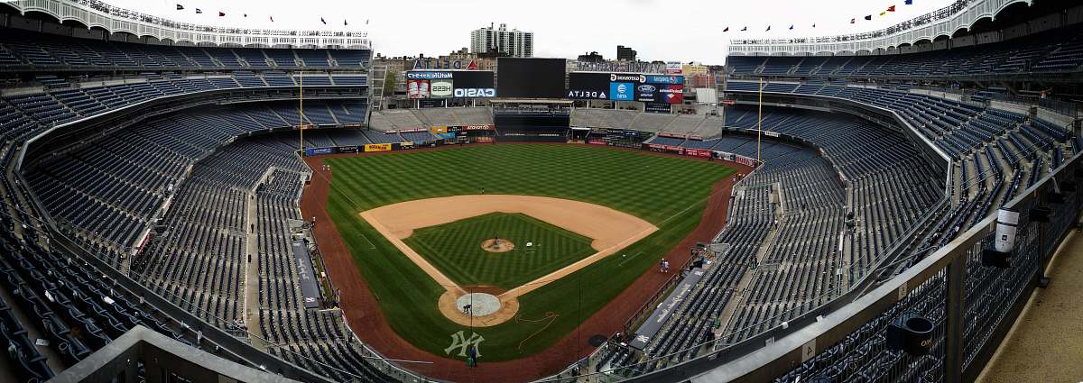 sport baseball field with empty seats sports
