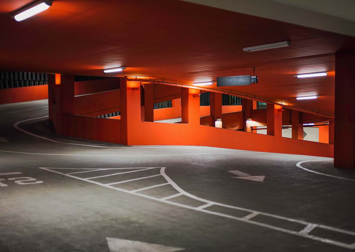 indoors red-painted wall sport