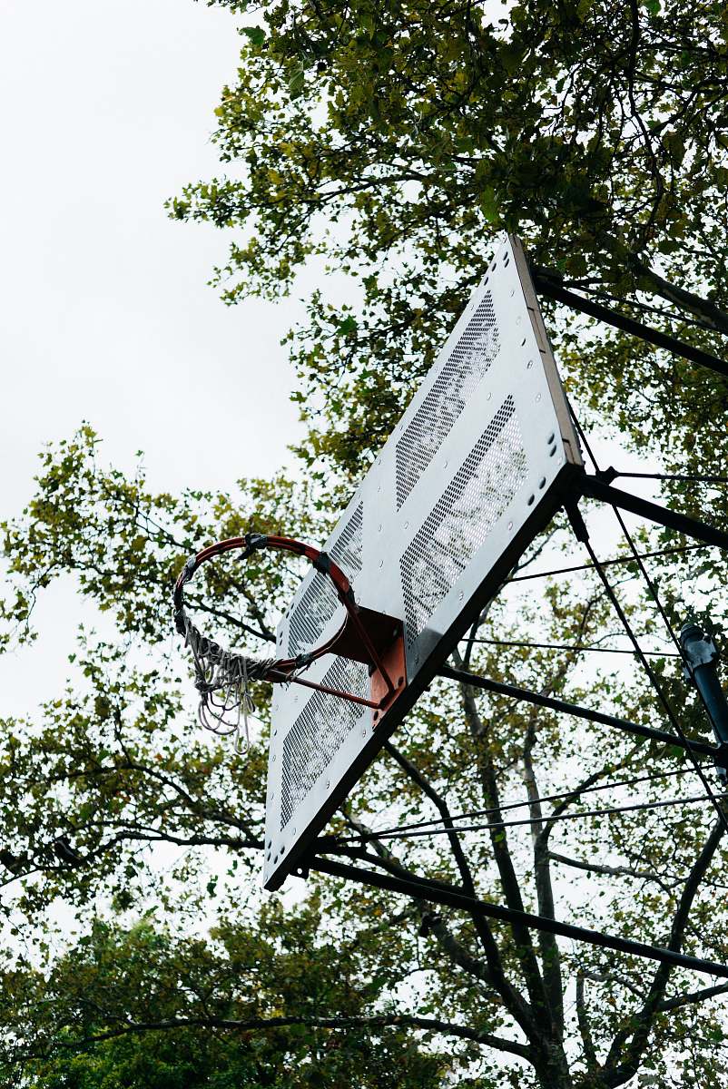 sport shallow focus photo of white basketball hoop sports