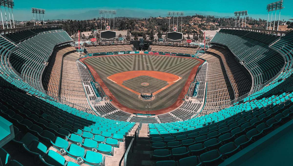 people architectural photography of baseball stadium building