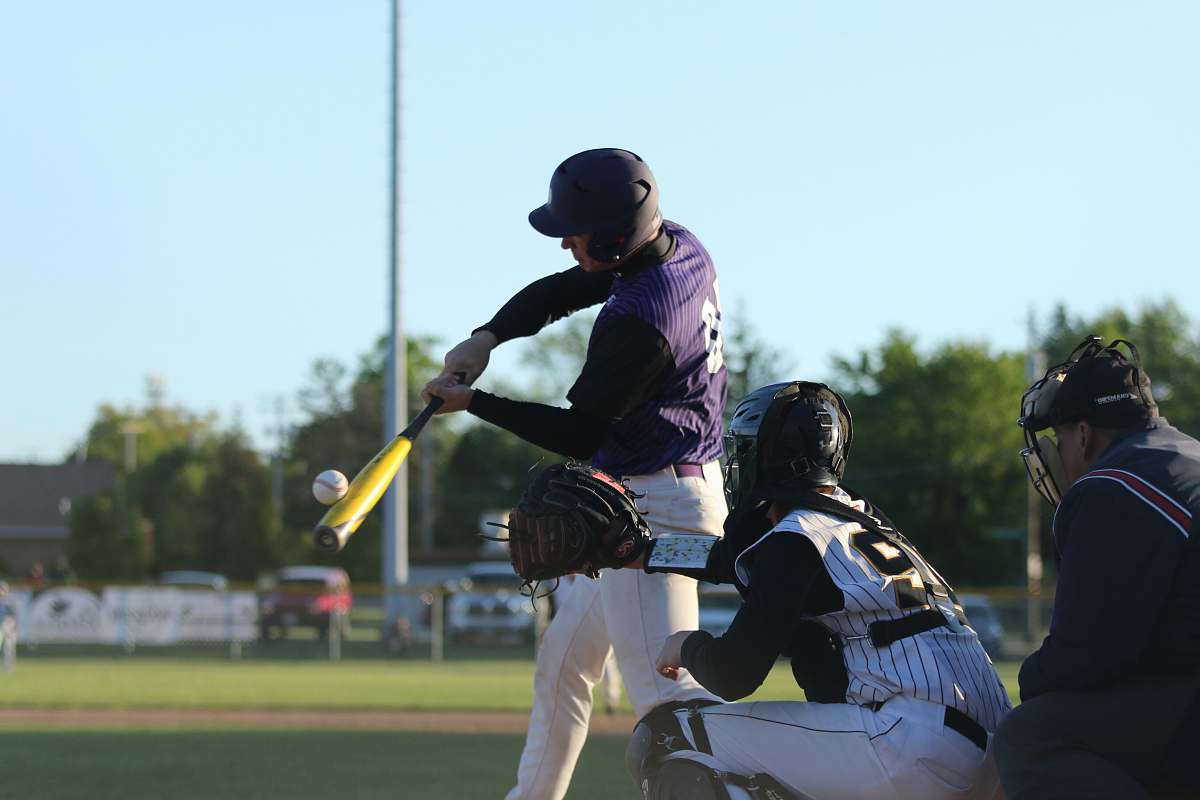 person baseball player about to hit ball people