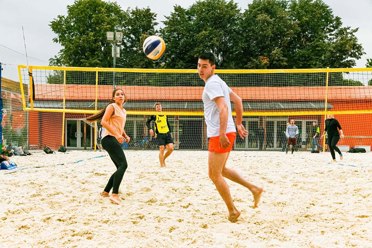 person group of people playing volleyball apparel