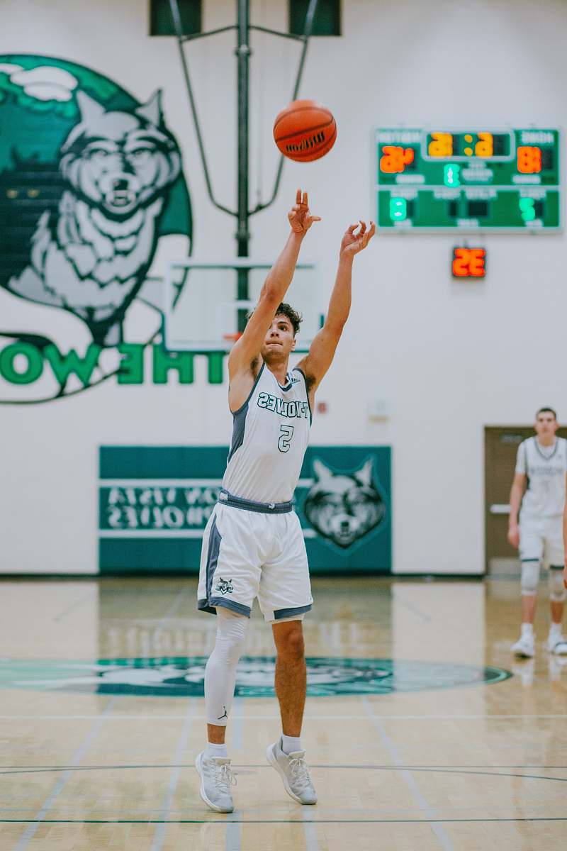 person man throwing basketball inside court clothing