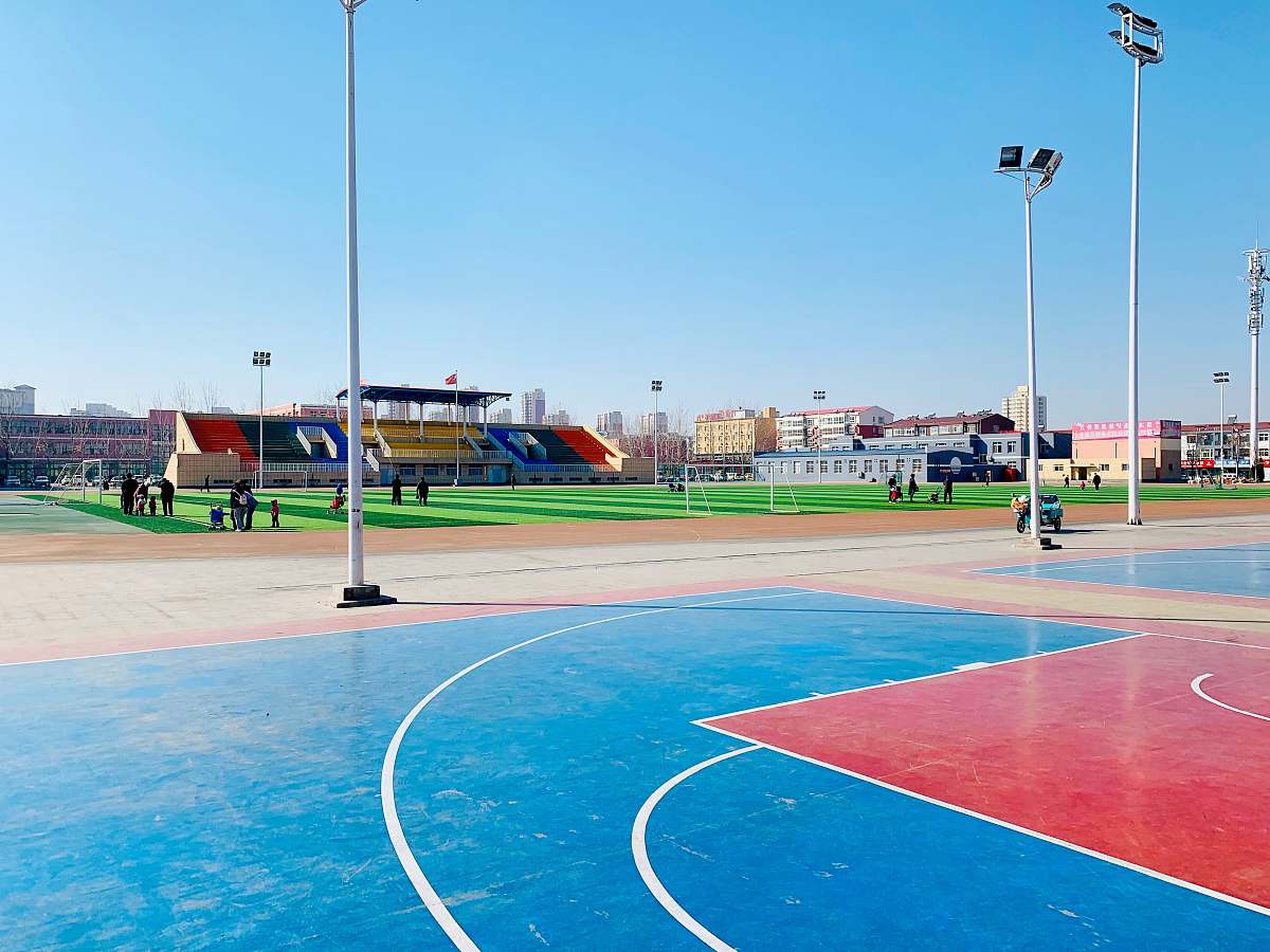 person outdoor basketball court and tennis court people