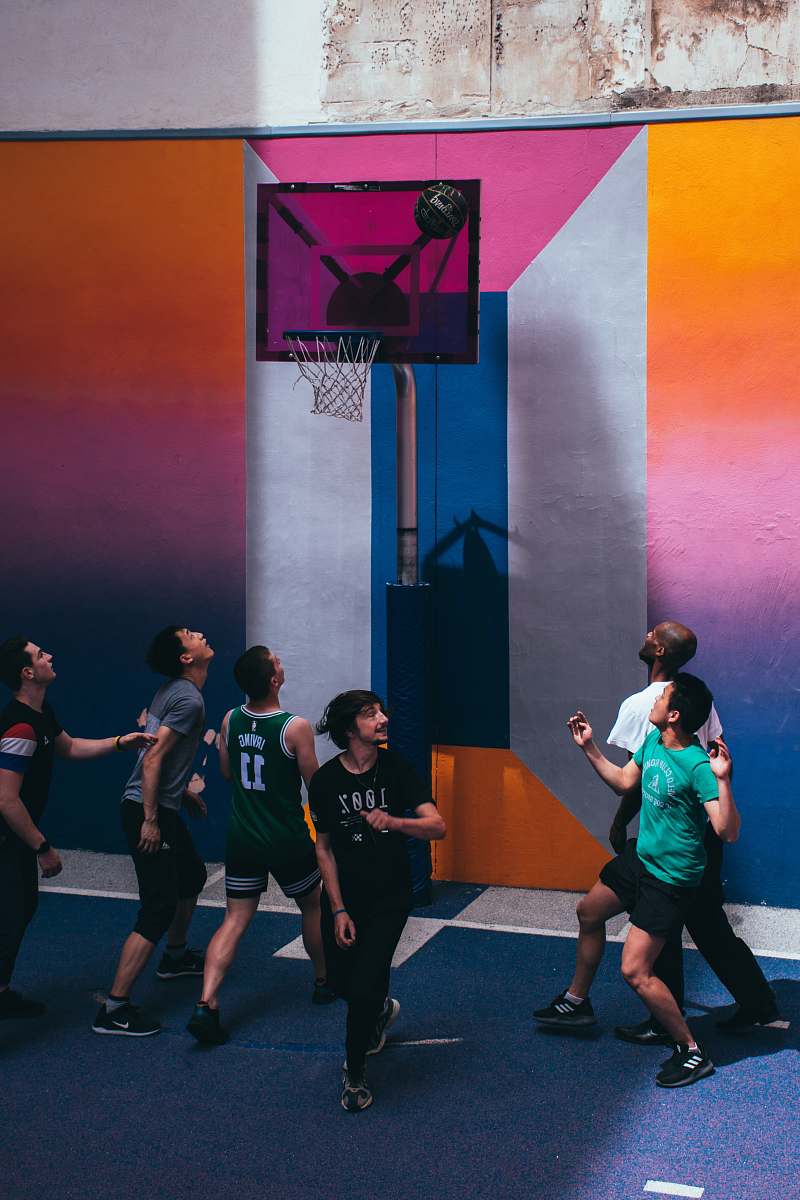 person people playing basketbal shoe
