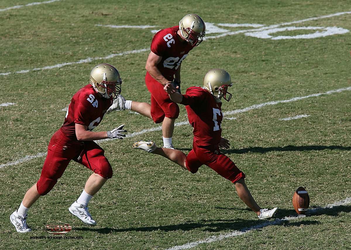 Person Three Football Players Running Towards Football Ball At Field ...