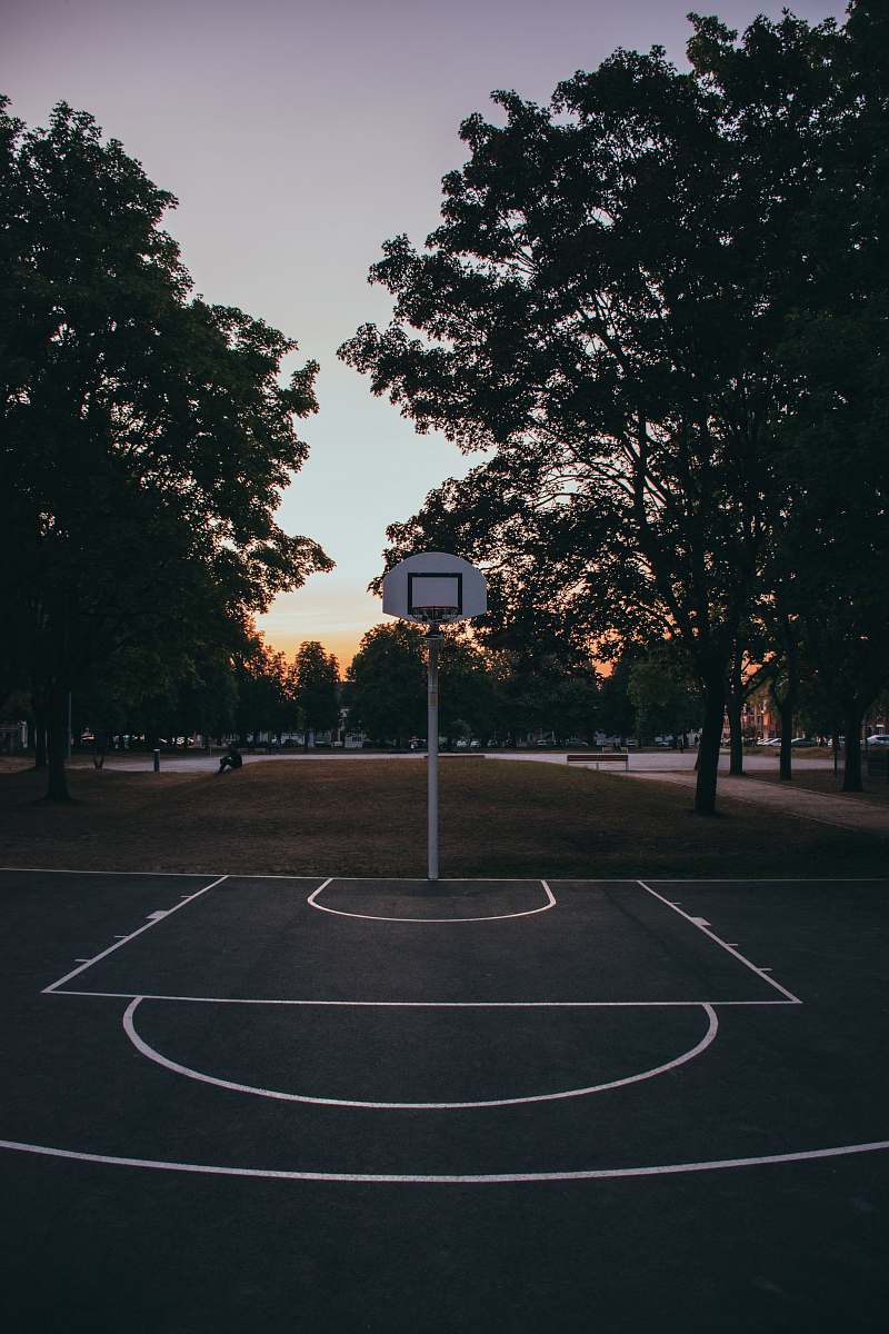 person white basketball system sport