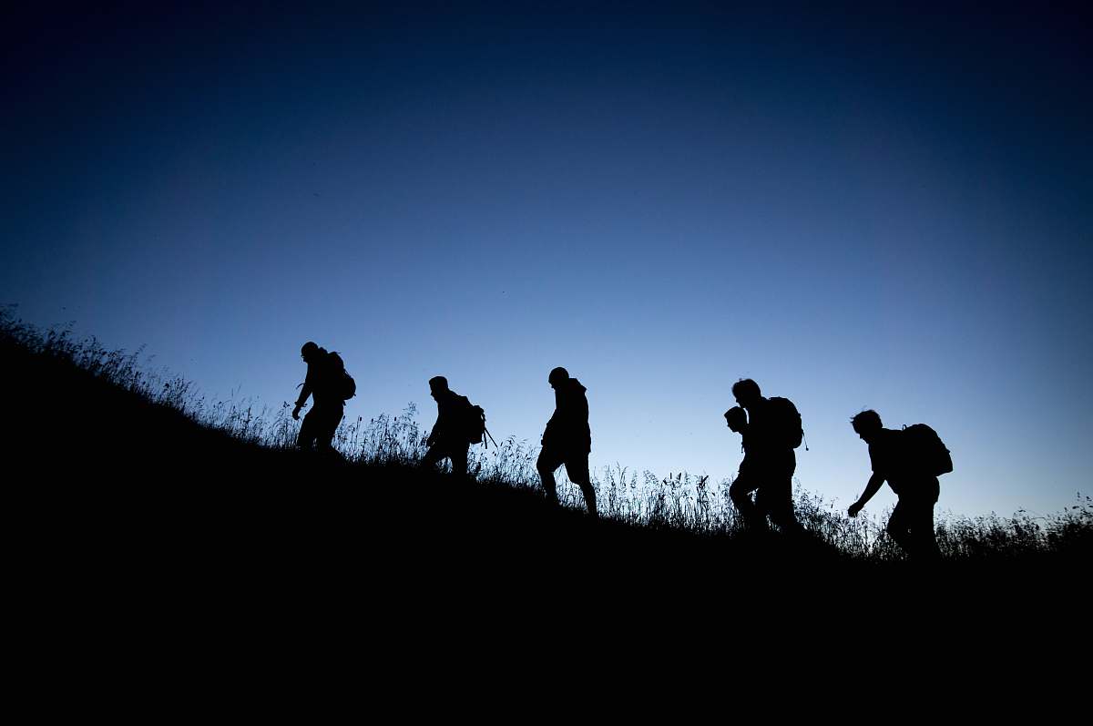 blaichach silhouette of people germany