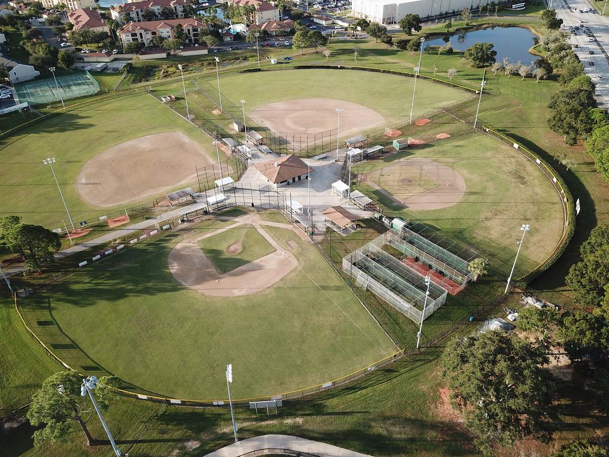 nature aerial photography of field scenery