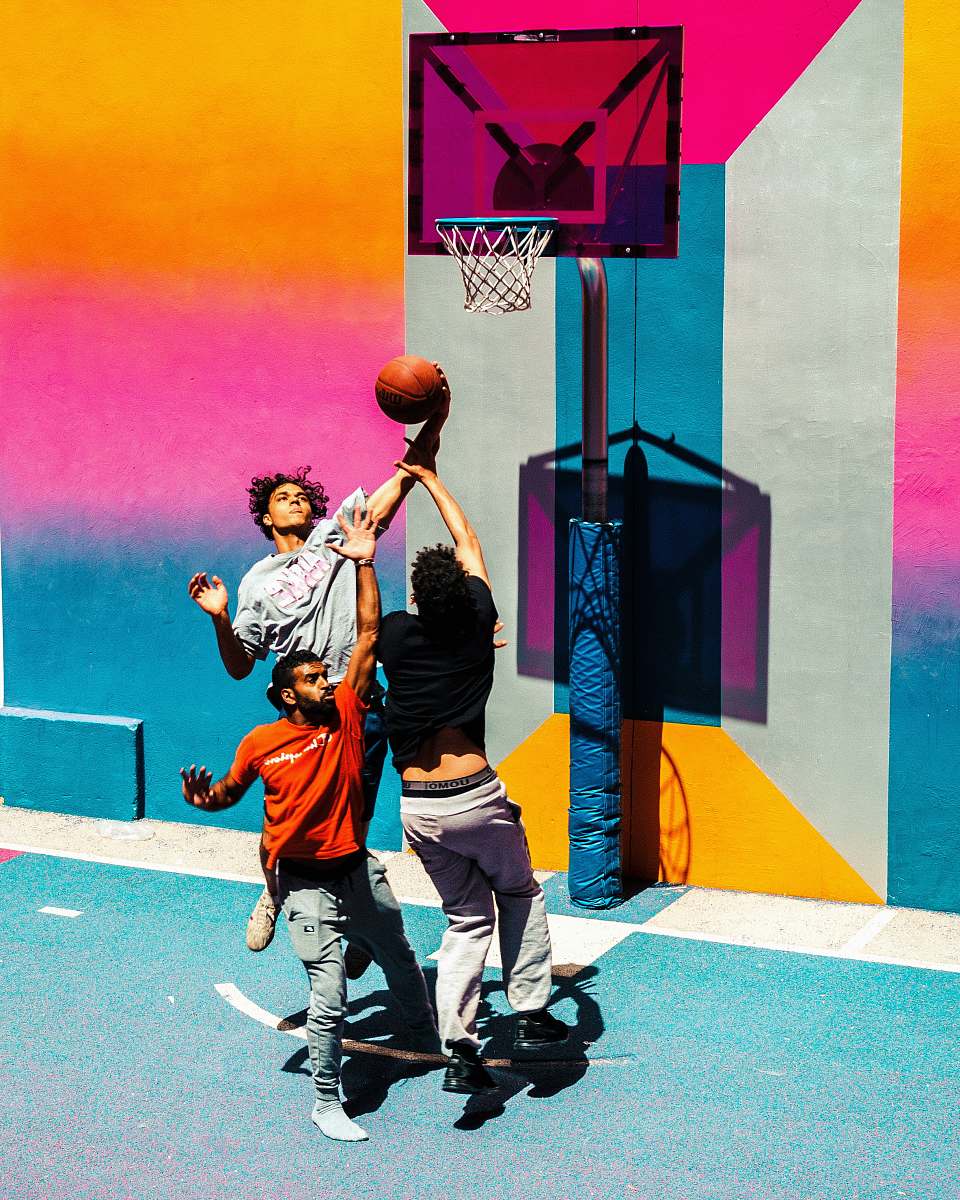 Human Three People Playing Basketball People Image Free Photo