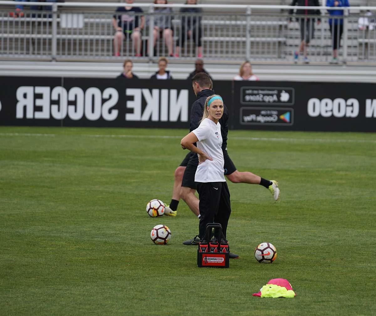 human woman playing soccer people