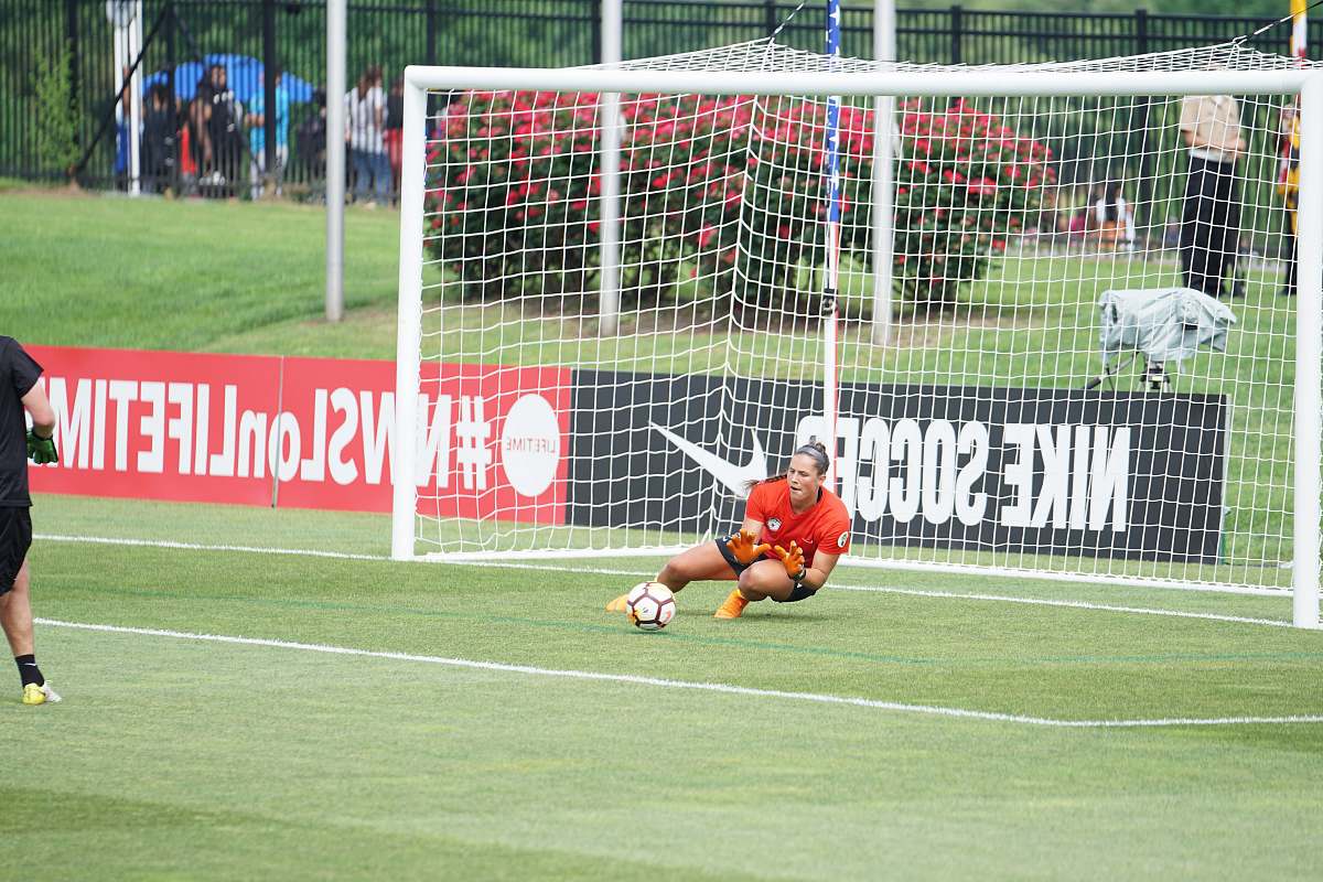 person goalkeeper saving the ball football
