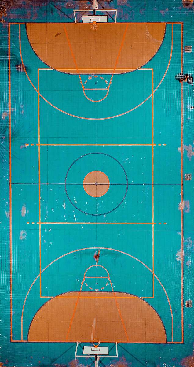 sports basketball court during daytime team