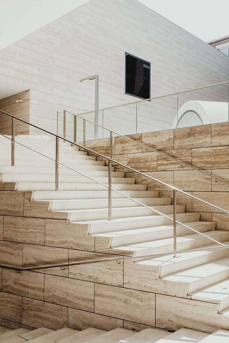 leuven beige concrete stair sports