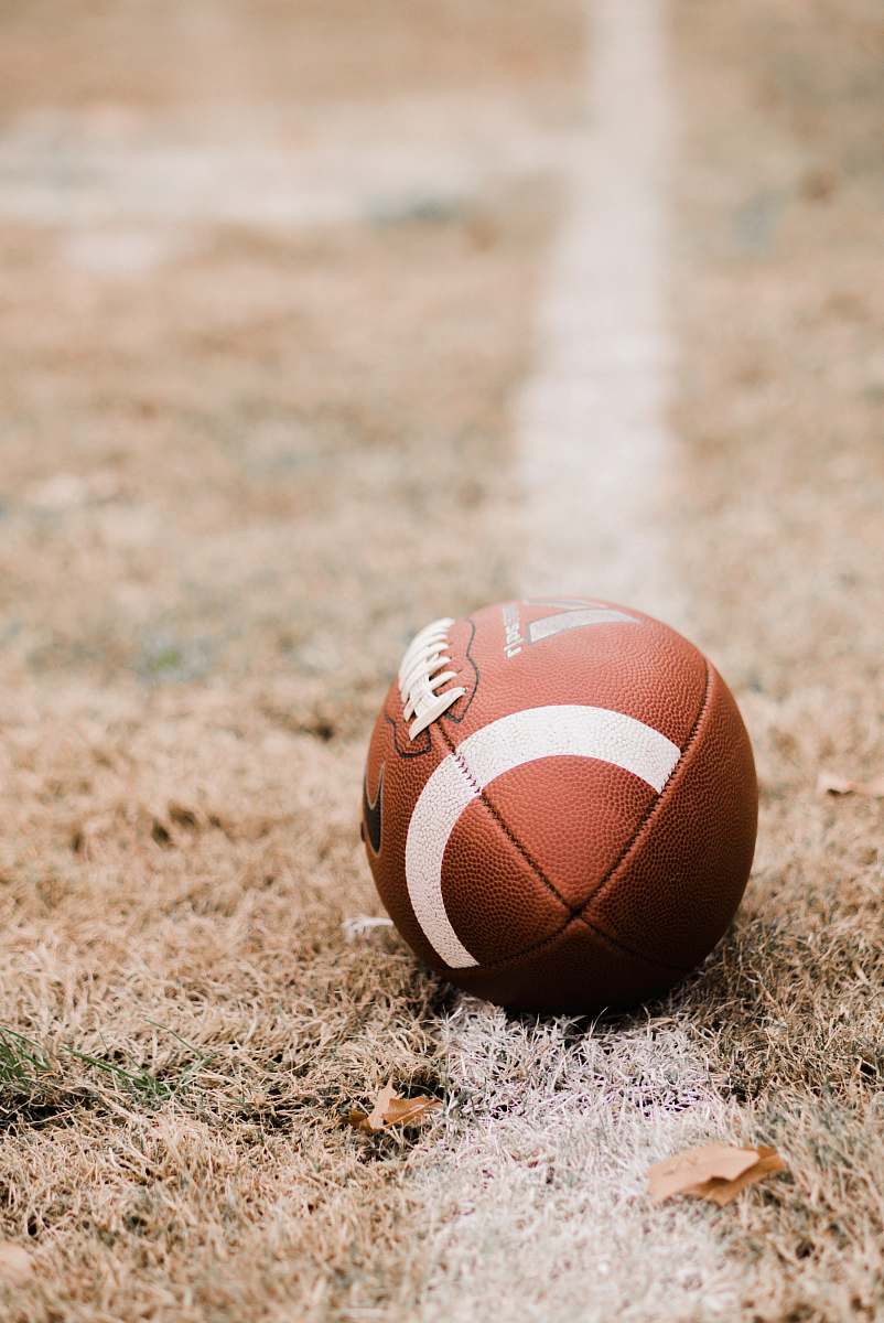 sports brown football tennis ball