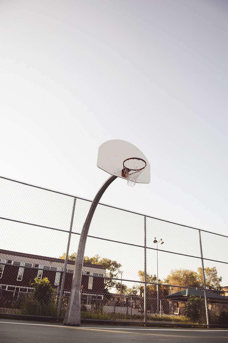 sports white basketball system team