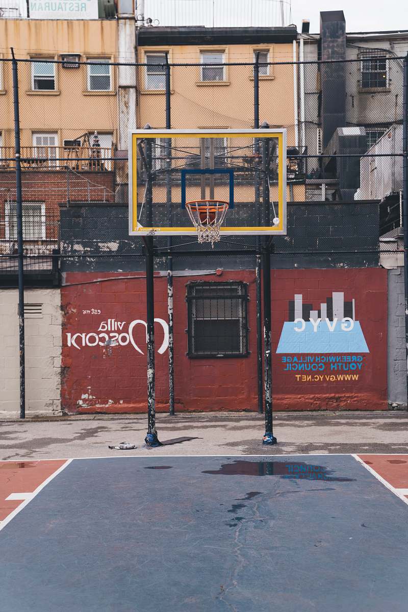 team yellow and black basketball hoop sports