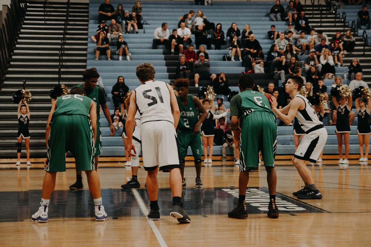 sport basketball player about to free throw exercise