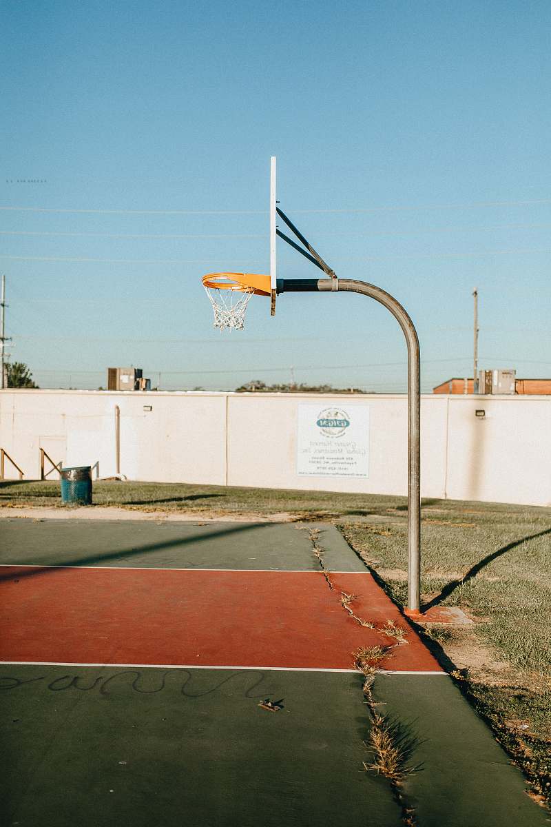team empty basketball court team sport