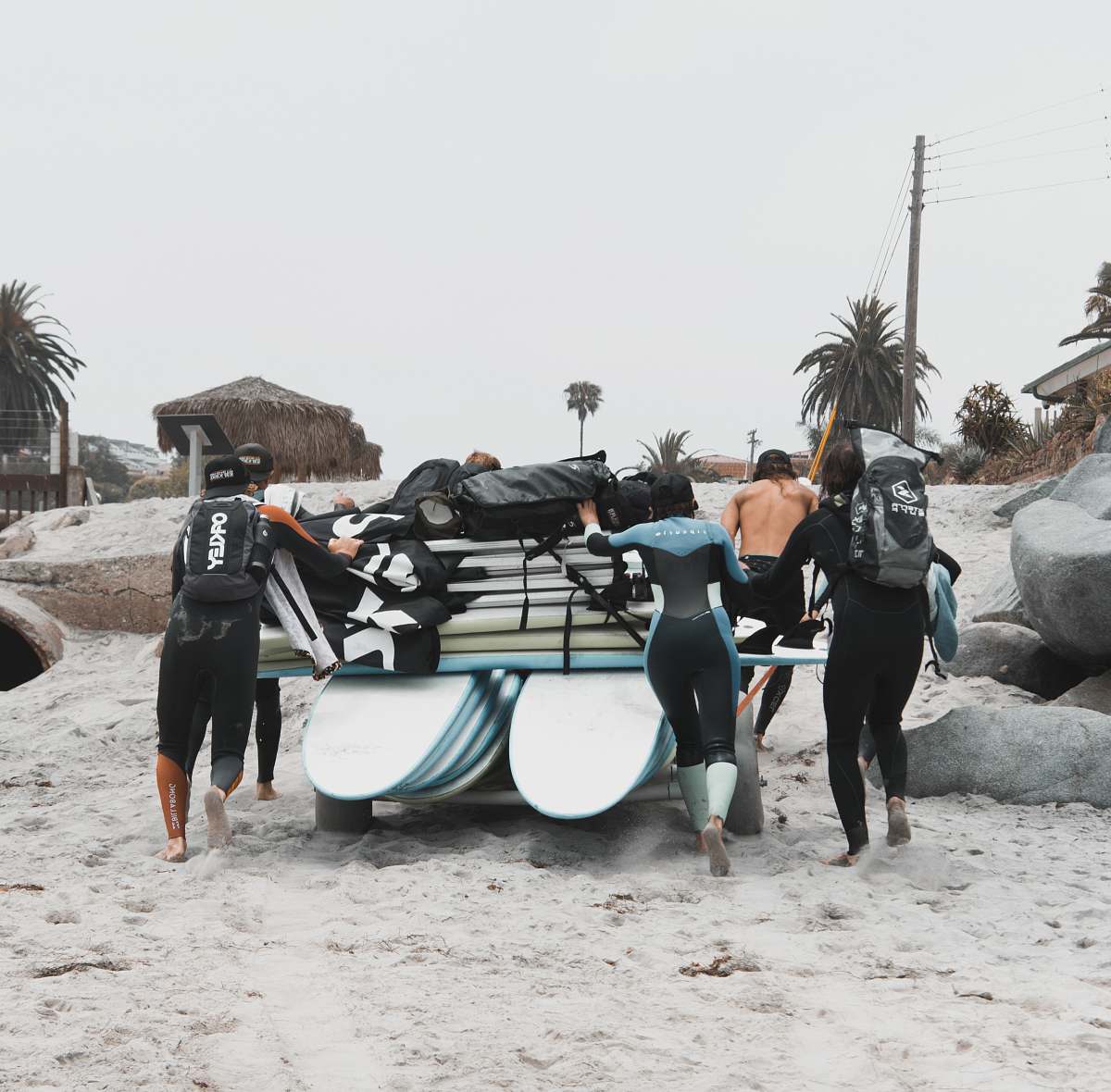 vehicle people in wet suit during daytime vessel