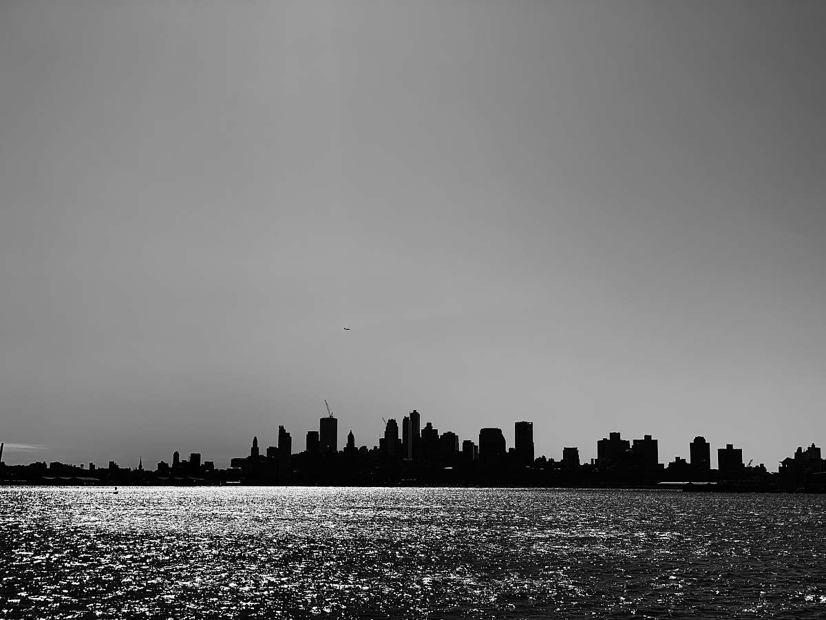 silhouette landscape photography of city nature
