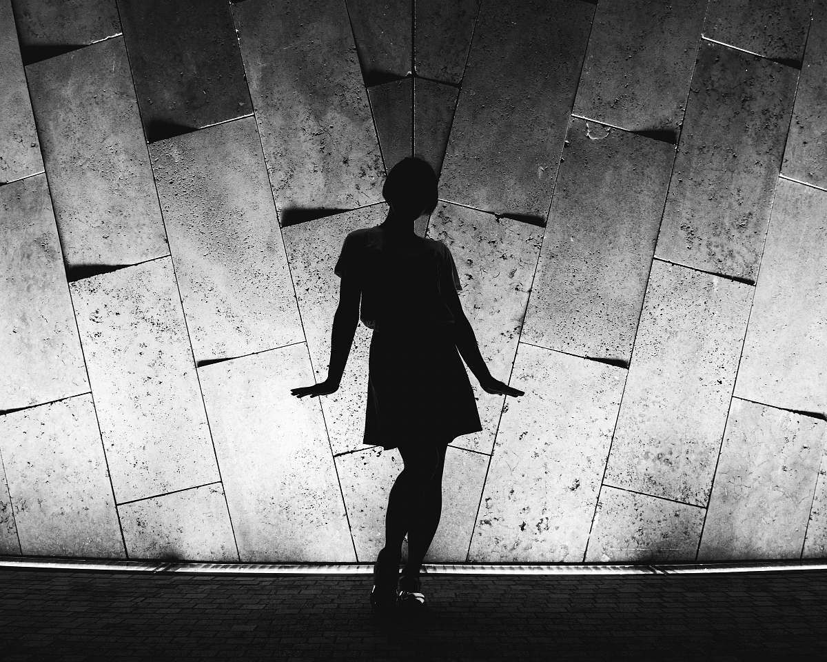silhouette silhouette of woman about to dance person